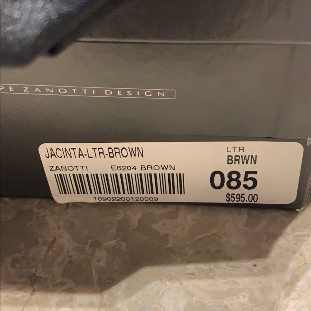 Giuseppe Zanotti Design brown sparkle sandals - Picture 10 of 10